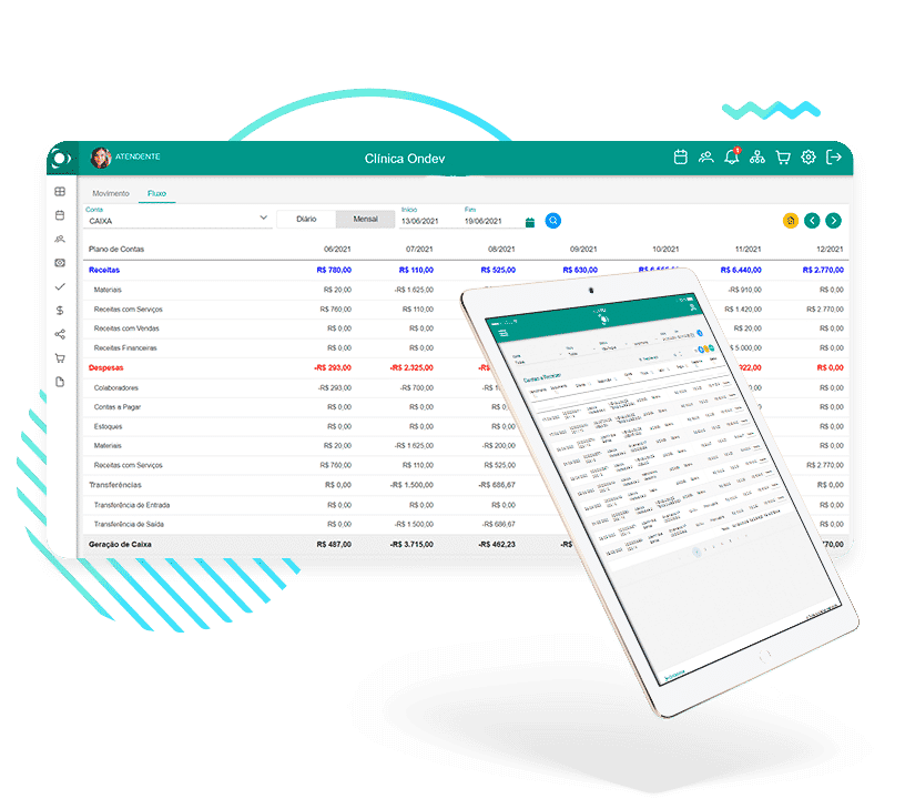 Sistema para clinica com gestão financeira completa ERP